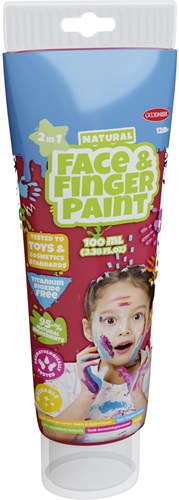 Fingerfarbe rot Kindergesichtsfarbe Tube 100ml sicheres Spielzeug-2