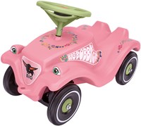 BIG Bobby Car Rutschfahrzeug Classic Flower rosa mit Blumenstickern