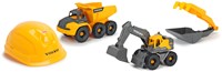 Dickie Volvo Constructie Werkvoertuigen met Helm-2
