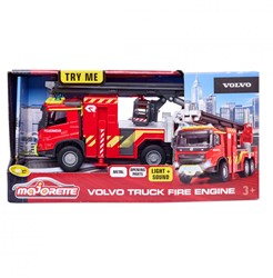 Majorette Volvo Feuerwehrwagen Spielzeugauto mit Licht und Sound 1:43