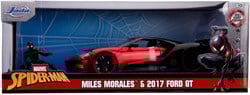 Jada Marvel Miles Morales Spiderman met 2017 Ford GT Auto 1:24