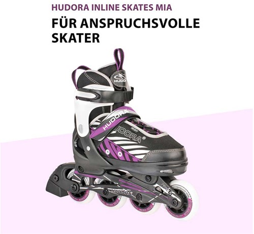 HUDORA Kinder Skeelers Mia Paars, Maat 33-36-2