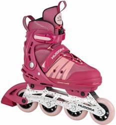 Hudora Inline Skates Comfort rosa verstellbar Größe 29-34 Kinder Inliner