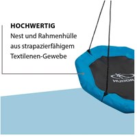 Hudora Nestschaukel Outdoor Octagon 90 cm blau ergonomisch-2