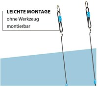 Hudora Nestschaukel Outdoor Octagon 90 cm blau ergonomisch-3