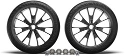 Hudora Ersatzrad-Set Tretroller BigWheel 205 schwarz sportliche Reifen