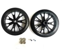 Hudora Ersatzrad-Set Tretroller BigWheel 205 schwarz sportliche Reifen-2