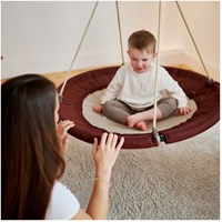 Hudora nestschaukel lounge 90 cm amber - gartenschaukel für kinder-3
