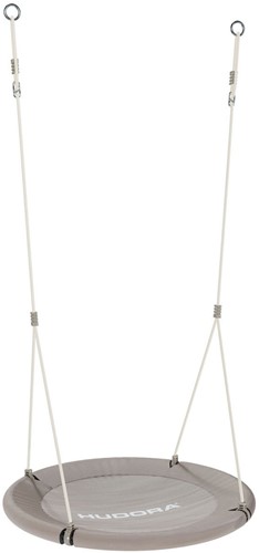 Hudora Nestschaukel Lounge 90 cm Sand - Outdoor Schaukel für Garten