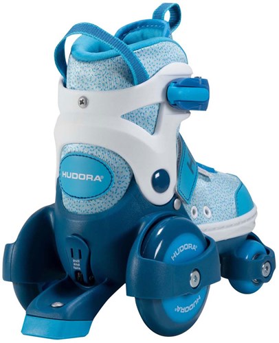 Hudora Rollschuhe Kinder verstellbar blau Größe 30-33 Skates-2