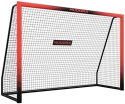 Hudora Fußballtor Pro Tect 240 rot - stabiles Fußballtor für Kinder