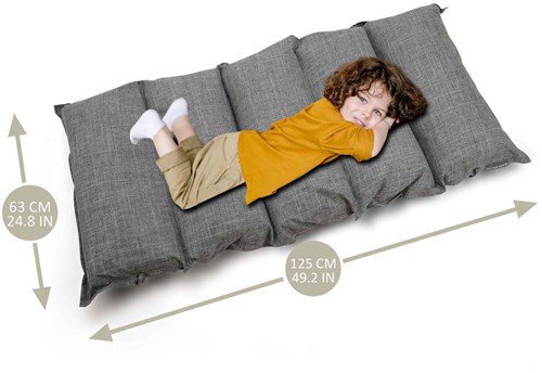 Kissen grau für Kletterbogen - bequemes Spielzubehör Kinderzimmer-2