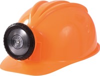 Eduplay Bauhelm mit Lampe - Sicherheitsspielzeug orange mehrfarbig