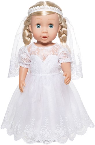 Heless Puppen Brautkleid mit Schleier - Puppenkleidung 35-45 cm Hochzeit-2