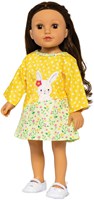 Heless Puppenkleid Bunny Lou - Puppenkleidung 28-35 cm gelb-2