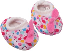 Heless Puppenschuhe rosa für Babypuppen 28-35cm - Puppenslipper