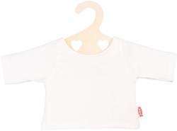 Heless Puppen T-Shirt weiß - Puppenkleidung 28-35 cm auf Bügel