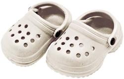 Heless Puppen-Clogs beige 38-45 cm Puppenschuhe EVA