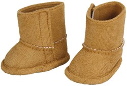 Heless Puppenstiefel Wildleder braun 30-34 cm Klettverschluss