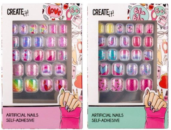 Create it! knstliche Ngel selbstklebend fr Kinder - bunte Ngel