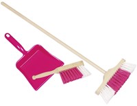 Goki Kehrschaufel Handfeger Besen Pink