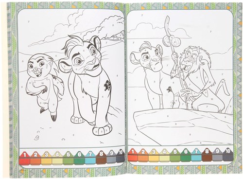 Boek Specials Nederland Malbuch Lion King mit 12 Farbstiften-2