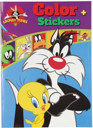 Boek Specials Nederland Malbuch Looney Tunes mit Stickern A4 60 Seiten