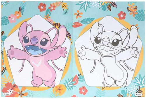 Boek Specials Nederland Malbuch Stitch mit Vorlagen 32 Seiten Disney-3