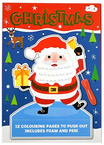 Johntoy Prickelblock Weihnachten Ausmalbilder - Kreatives Spielzeug für Kinder