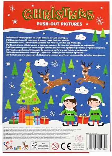 Johntoy Prickelblock Weihnachten Ausmalbilder - Kreatives Spielzeug für Kinder-2
