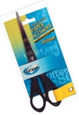 Centrum-Papierschere 160 mm mit schwarzem Griff