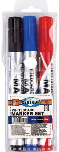 Centrum Whiteboardmarker Set 3 Stück mehrfarbig abwischbar