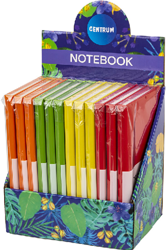 Centrum Notizbuch Multicolor A5 Hardcover mit Gummiband 80 Seiten