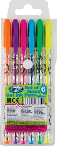 Centrum 6 Farb-Gelstifte Neon 87400