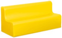 Softplay bankje zithoogte 25 cm GEEL-2