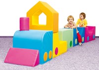 Softplay kleurige trein-3