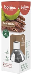 Bolsius Duftstäbchen holziger Oud Wood 60 ml vegan Raumduft Diffuser