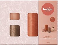Bolsius Duftkerzen Geschenkset medium juicy bliss Pfirsich Duft-2