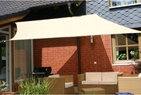 Eduplay Sonnensegel 3x3m beige UV-Schutz für draußen spielen