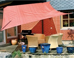 Eduplay Sonnensegel 5x5m rostrot Schattenspender Garten Spielspaß