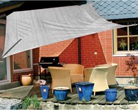Eduplay Sonnensegel grau 6x4m - UV Schutz wasserabweisend