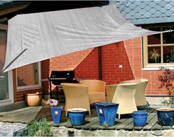 Eduplay Sonnensegel grau 6x4m - UV Schutz wasserabweisend