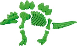 Sand moulds Stegosaurus green
