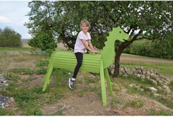 Eduplay Holz Drache Spielzeug 90 cm lackiert - Holzspielzeug Drache