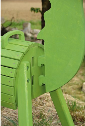 Eduplay Holz Drache Spielzeug 90 cm lackiert - Holzspielzeug Drache-2