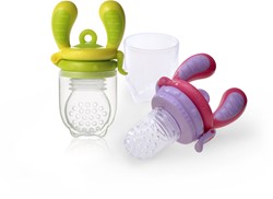 KidsMe Food Feeder Fruchtsauger Lutschbeutel für Baby Doppelpack