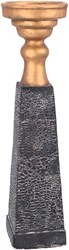Kandelaar Laya gold-schwarz 45 cm Polyresin Schlangenprint Dekoration