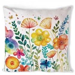 Ambiente Kissenbezug Dekokissen Baumwolle 40x40cm mehrfarbig Blumen