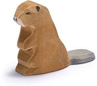 Ostheimer Holz Biber Spielfigur sitzend - nachhaltiges Spielzeug