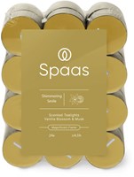 Spaas Duft-Teelichter Shimmering Smile 24 Stück - lange Brenndauer